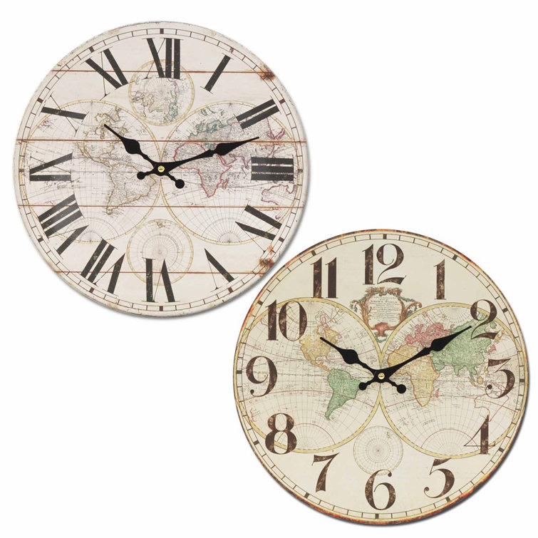 Brambly Cottage Ardavazt Wood Wall Clock Wayfair.co.uk